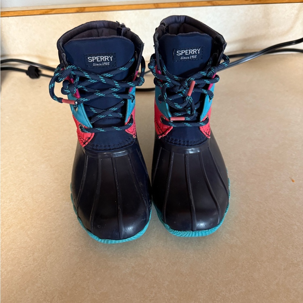 Sperry Kids' Navy and Teal Boots